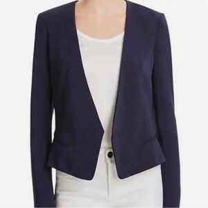 Rebecca Taylor Peplum Back Navy Blazer